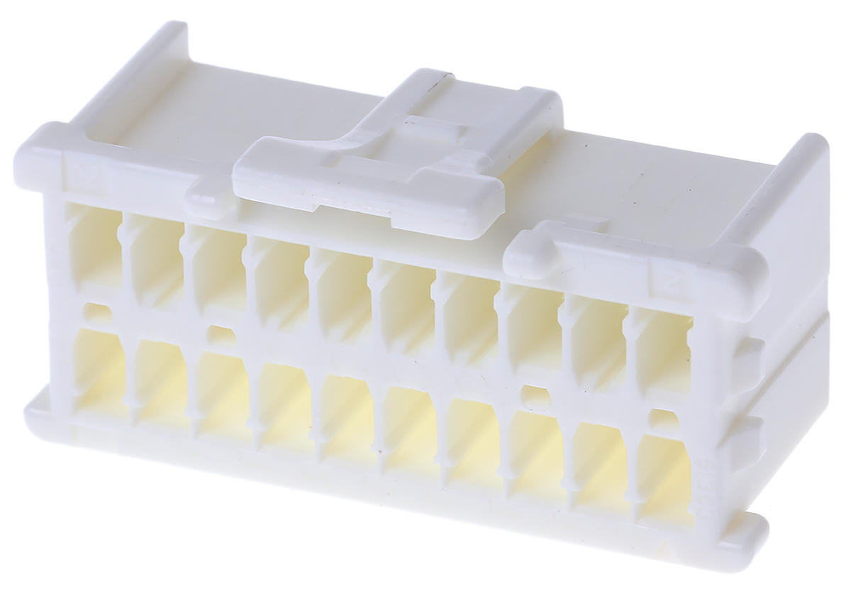 Molex, MicroClasp Female Connector Housing, 2mm Pitch, 20 Way, 2 Row