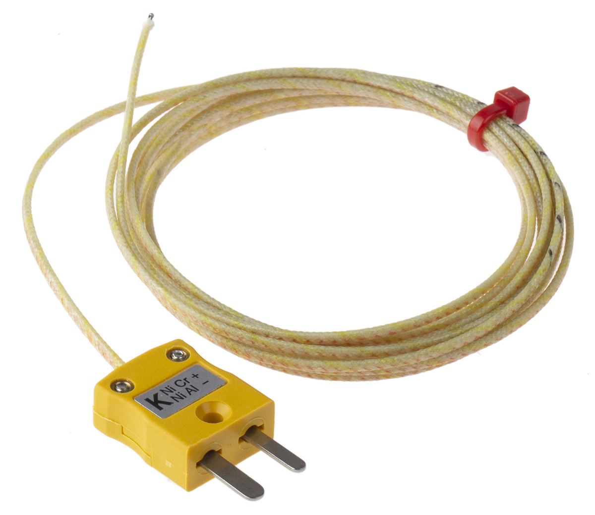 RS PRO Type K Exposed Junction Thermocouple 2m Length, 1/0.3mm Diameter → +350°C
