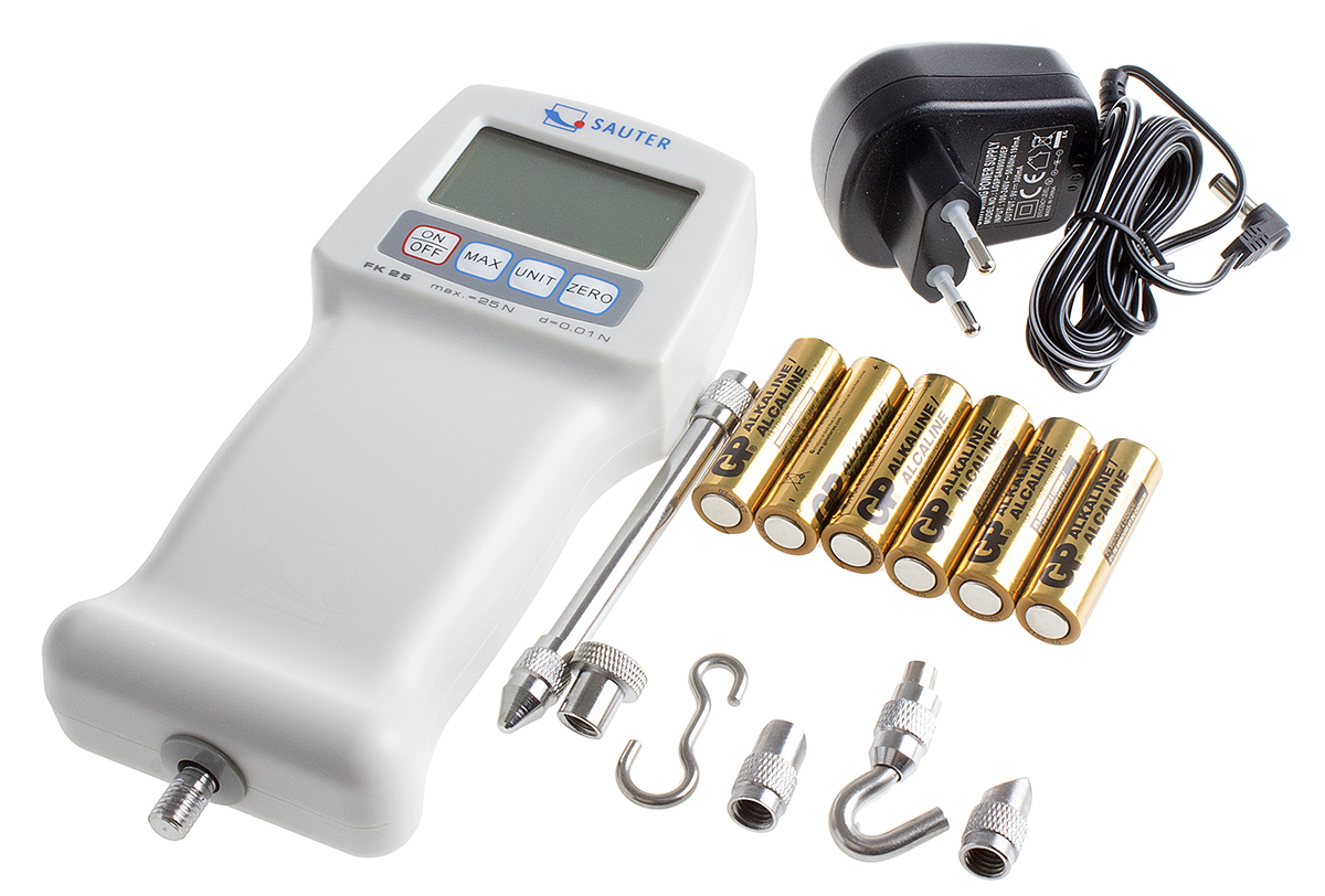 Sauter FK 25 Force Gauge 1000Hz, Range: 25N, Resolution: 0.01 N