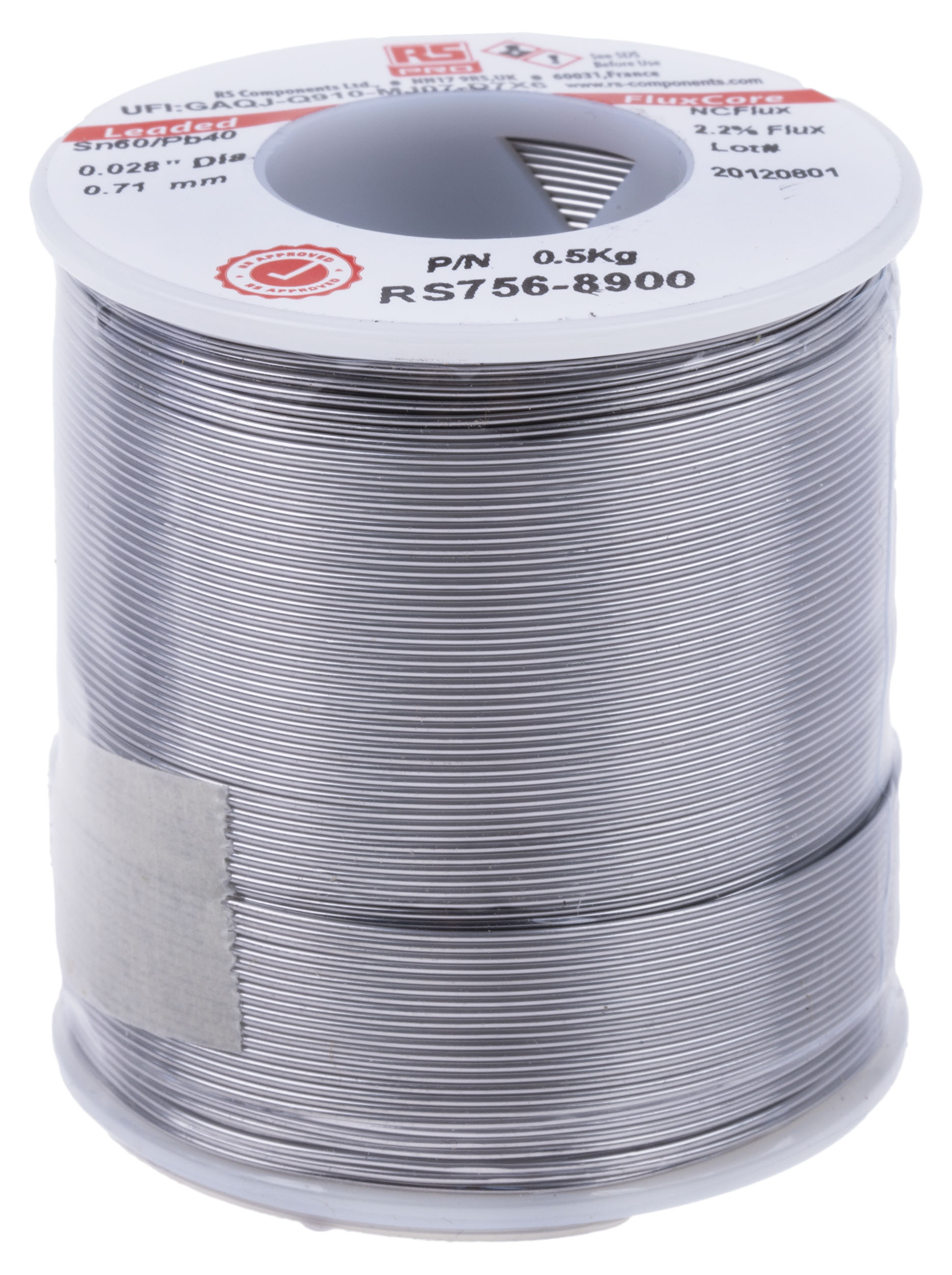 RS PRO Wire, 0.71mm Lead solder, 183°C Melting Point