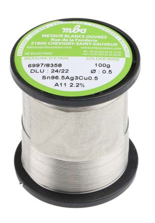 MBO Wire, 0.5 mm Lead Free Solder, 217 °C Melting Point