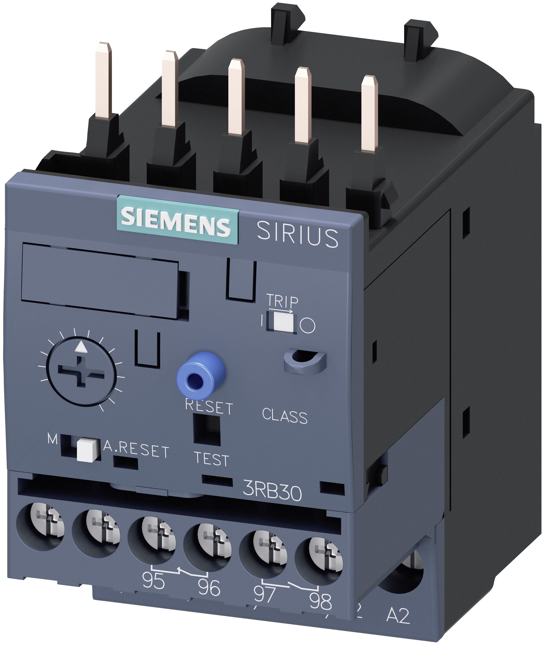 Siemens 3RB Overload Relay 1NO + 1NC, 1 → 4 A F.L.C, 4 A Contact Rating, 1.5 kW, 3P, SIRIUS
