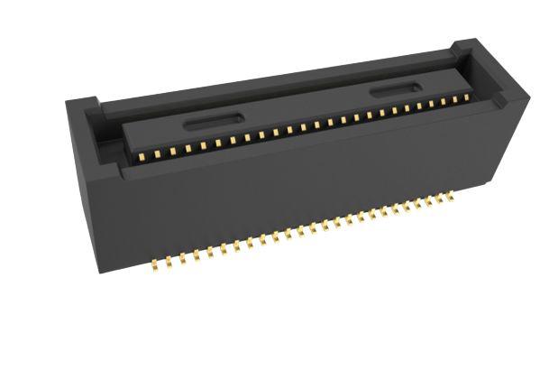 Amphenol Communications Solutions BergStak Series PCB Mount PCB Connector, 50-Contact, 2-Row, 0.4mm Pitch, Pin