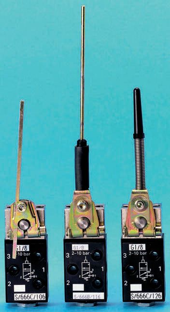 Norgren Antenna 3/2 Pneumatic Manual Control Valve S/666 Series, G 1/8, 1/8in, S/666/116