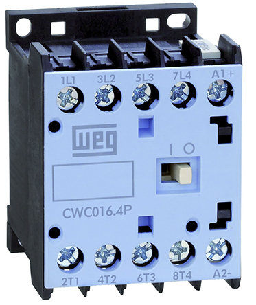WEG CWC Contactor, 230 V ac Coil, 4-Pole, 16 A, 4NO, 690 V ac