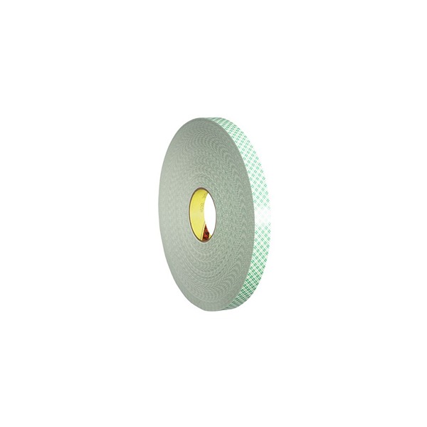 3M 4032 White Double Sided Foam Tape, 19.0mm x 66.0m, 0.80mm Thick