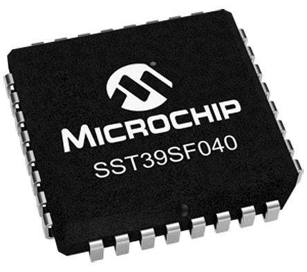 Microchip 4Mbit Parallel Flash Memory 32-Pin PLCC, SST39SF040-55-4I-NHE