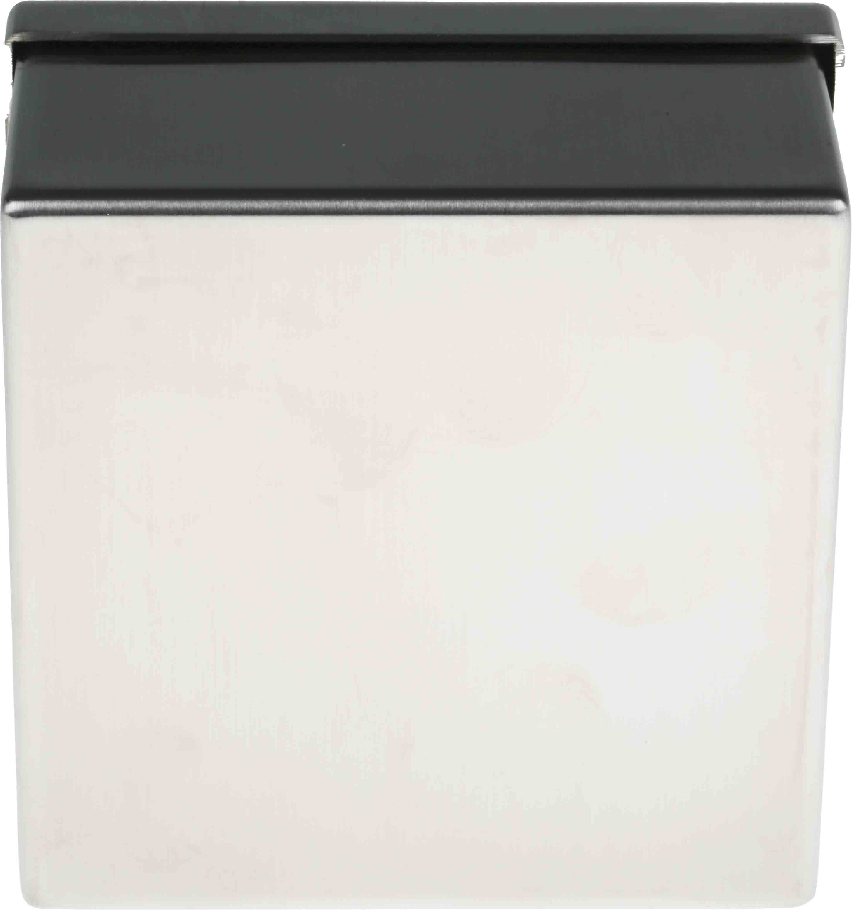 RS PRO 316 Stainless Steel Satin Square Adaptable Enclosure Box, 104mm x 104mm x 50mm