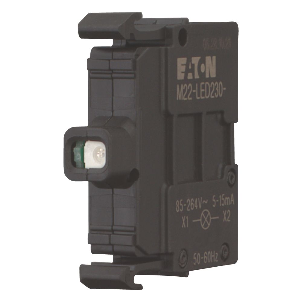 Eaton M22 Series Green Steady Effect Light Module, 85 → 264 V ac, LED Bulb, AC