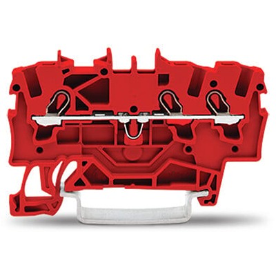 WAGO 2001-1303 TOPJOB S Series Red, 1.5mm², 1-Level, Push-In Cage Clamp Termination, ATEX, EAC Ex, IECEx