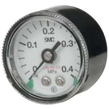 SMC R 1/4 Analogue Pressure Gauge 10bar Back Entry 42mm Outside Diameter