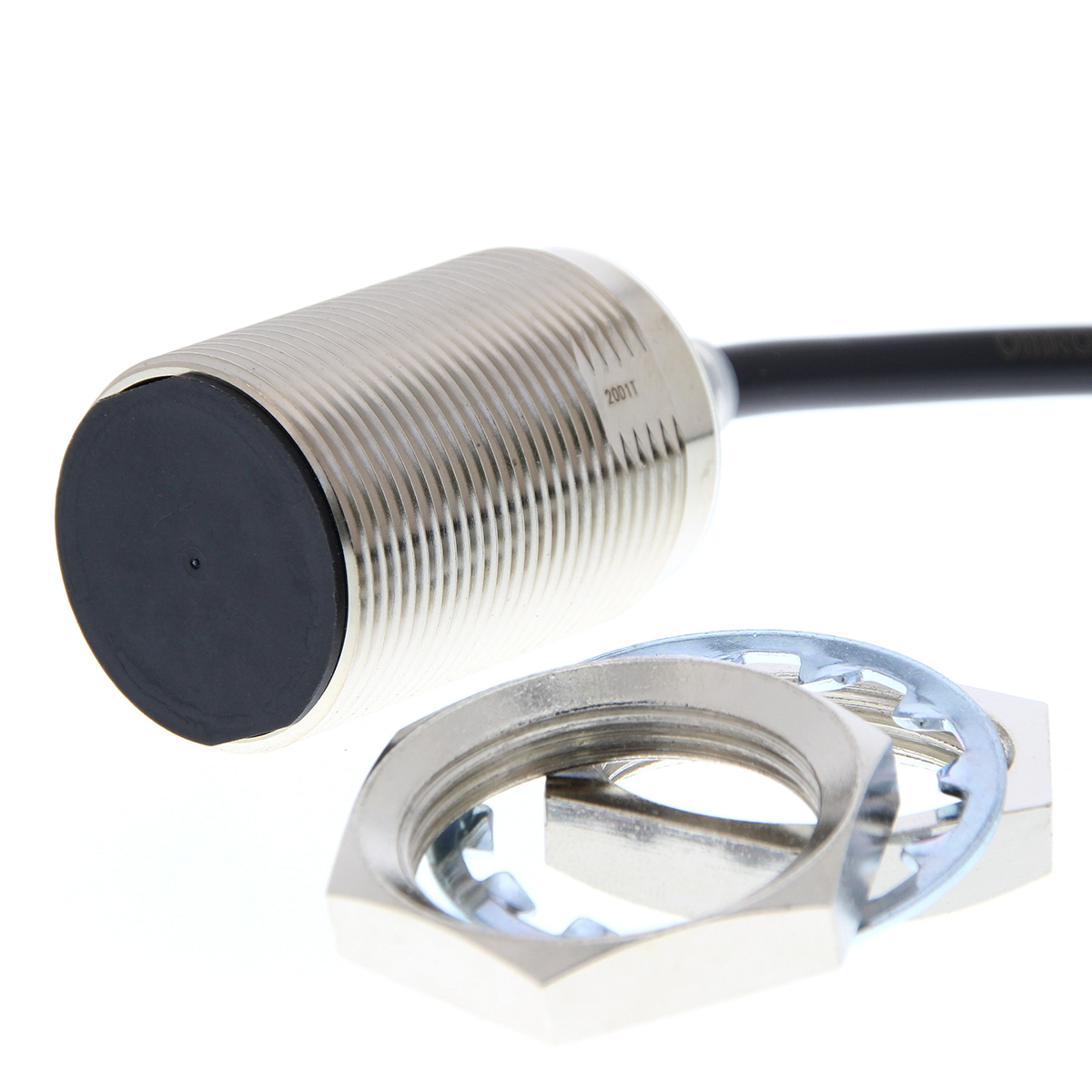 Omron Inductive Threaded Barrel Proximity Sensor, M30, 22 mm Detection, PNP NO, 10 → 30 V dc