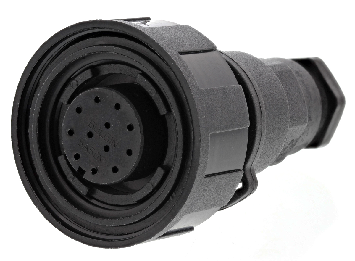 Bulgin Circular Connector, 12 Contacts, Cable, Standard Connector, Socket, Female, IP68, Standard Buccaneer Series