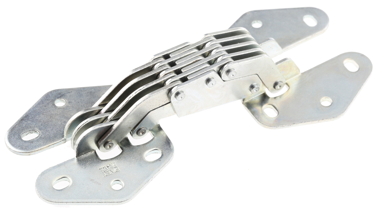 Pinet Steel Concealed Hinge, 58.6mm x 126.5mm x 3.6mm
