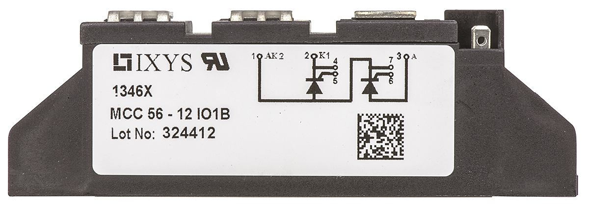 IXYS MCC56-12io1B, Dual Thyristor Module 1200V, 64A 100mA