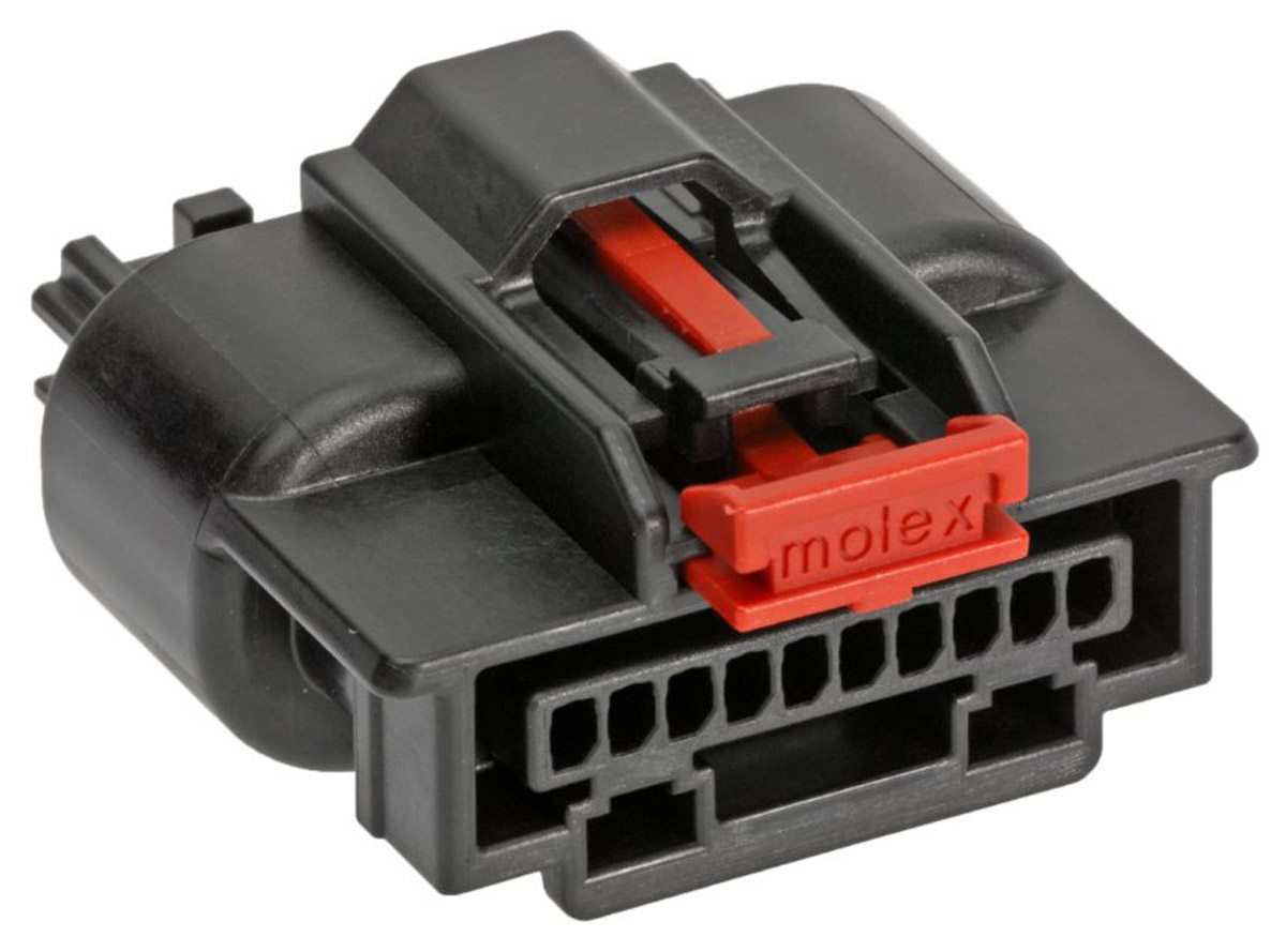 Molex, Mini50 Sealed Automotive Connector Socket Black Cable Mount 10 Way, Crimp Termination 34967-1001