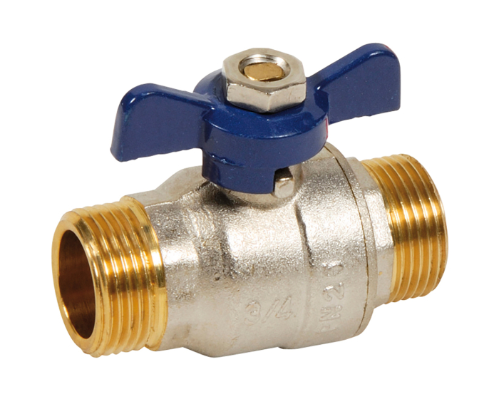 Sferaco Nickel Plated Brass Ball Valve, Ball Valve, Threaded, BSP 3/8in, 30bar Operating Pressure