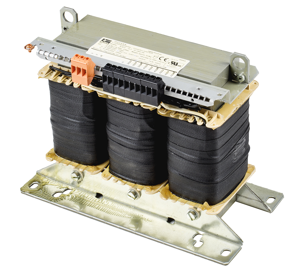 Block 2.5kVA Chassis Mounting Transformer, 3 x 400V ac