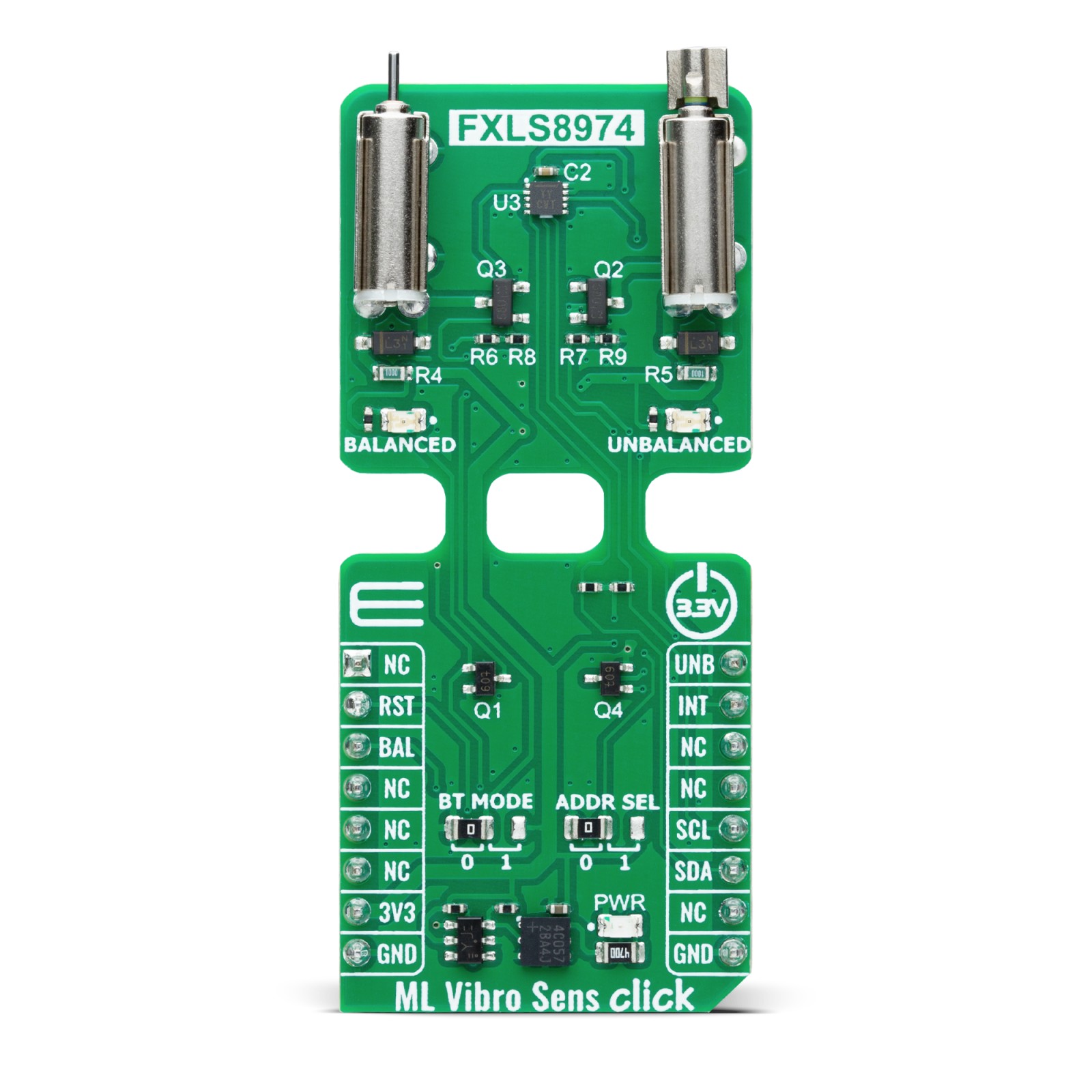 MikroElektronika ML Vibro Sens Click Motion Sensor Development Board for FXLS8974CF MikroBus