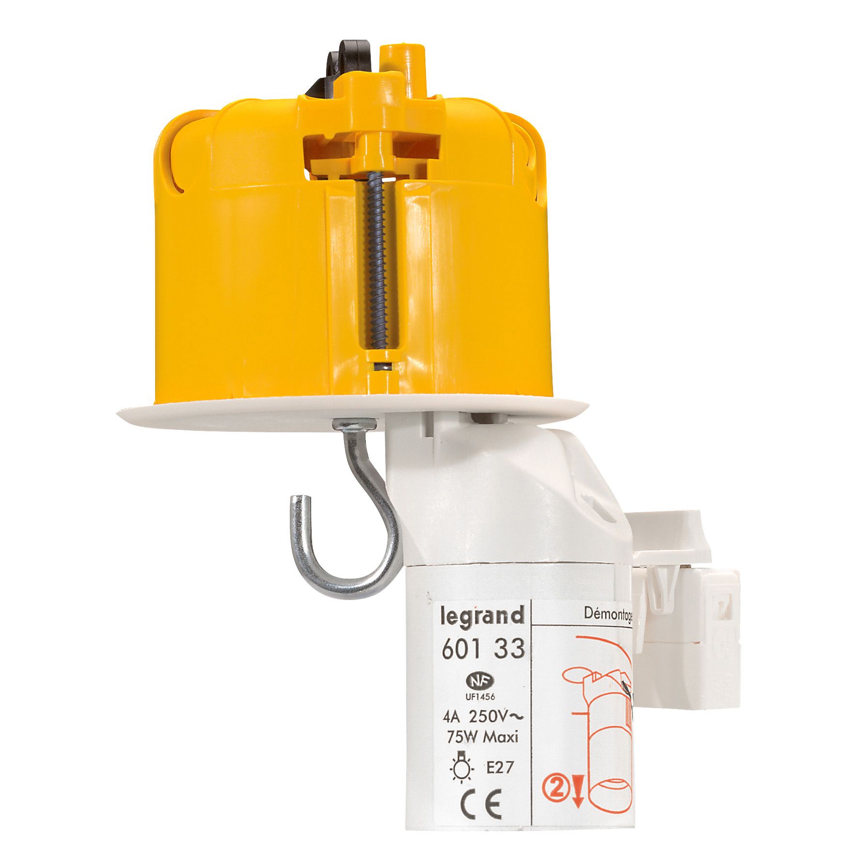 Legrand 0893 White Polypropylene Back Boxes, NF, IP20, 50 x 67mm