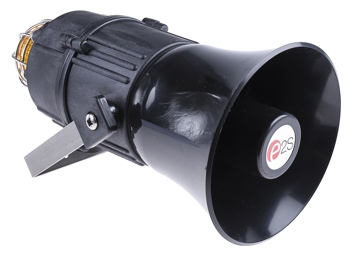 e2s E2xC1X05F Series Amber Sounder Beacon, 230 V ac, IP66, Wall Mount, 116dB at 1 Metre