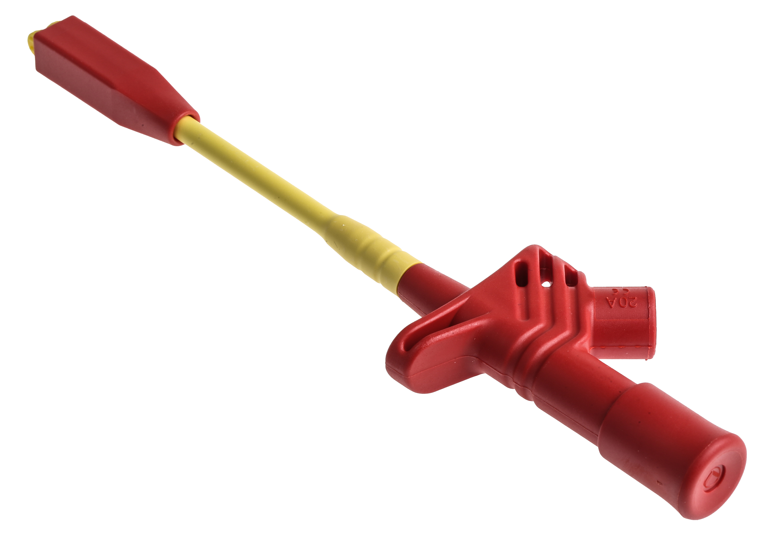 Hirschmann Test & Measurement Red Grabber Clip with Crocodile Jaws, 20A, 1kV, 4mm Socket