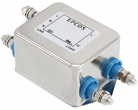 EPCOS, B84111F 25A 250 V ac/dc 50 → 60Hz, Chassis Mount EMC Filter, Screw, Single Phase