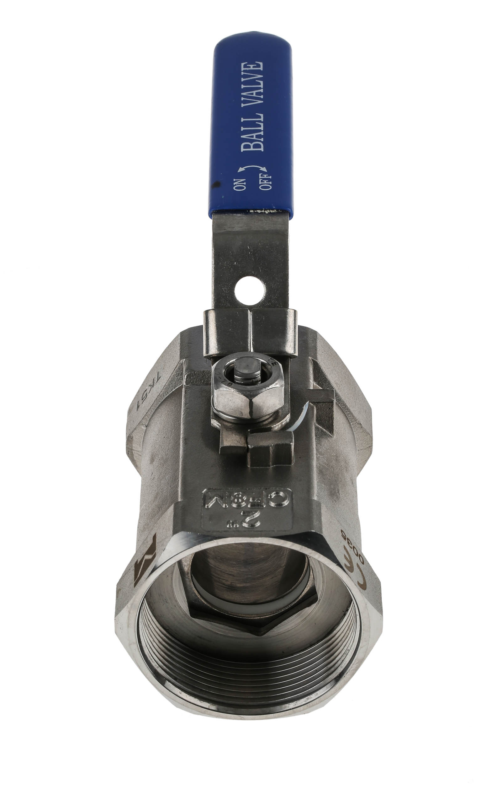RS PRO Stainless Steel Reduced Bore, 2 Way, Ball Valve, Threaded, BSPP 2in, 68bar Operating Pressure