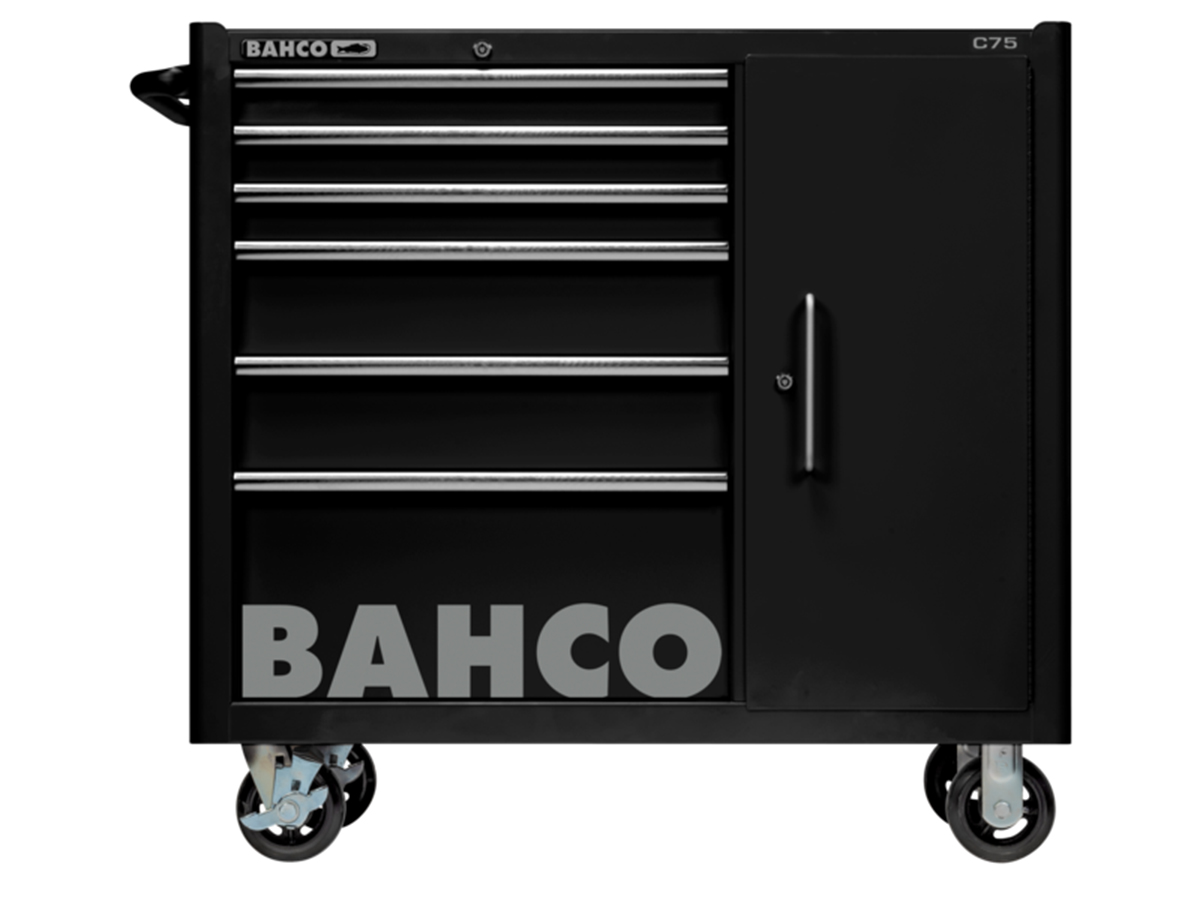 Bahco 6 Drawer Solid Steel Wheeled Tool Trolley