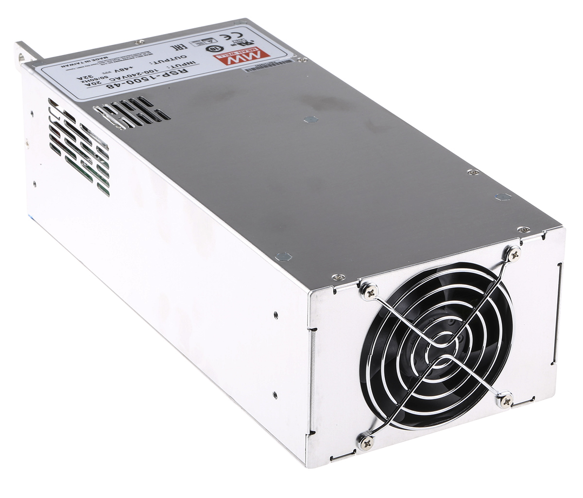 MEAN WELL Switching Power Supply, RSP-1500-48, 48V dc, 32A, 1.5kW, 1 Output, 127 → 370 V dc, 90 → 264 V