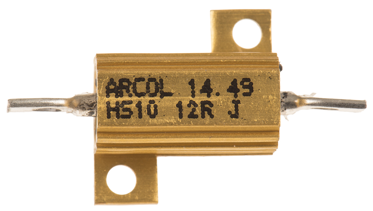 Arcol, 12Ω 10W Wire Wound Chassis Mount Resistor HS10 12R J ±5%