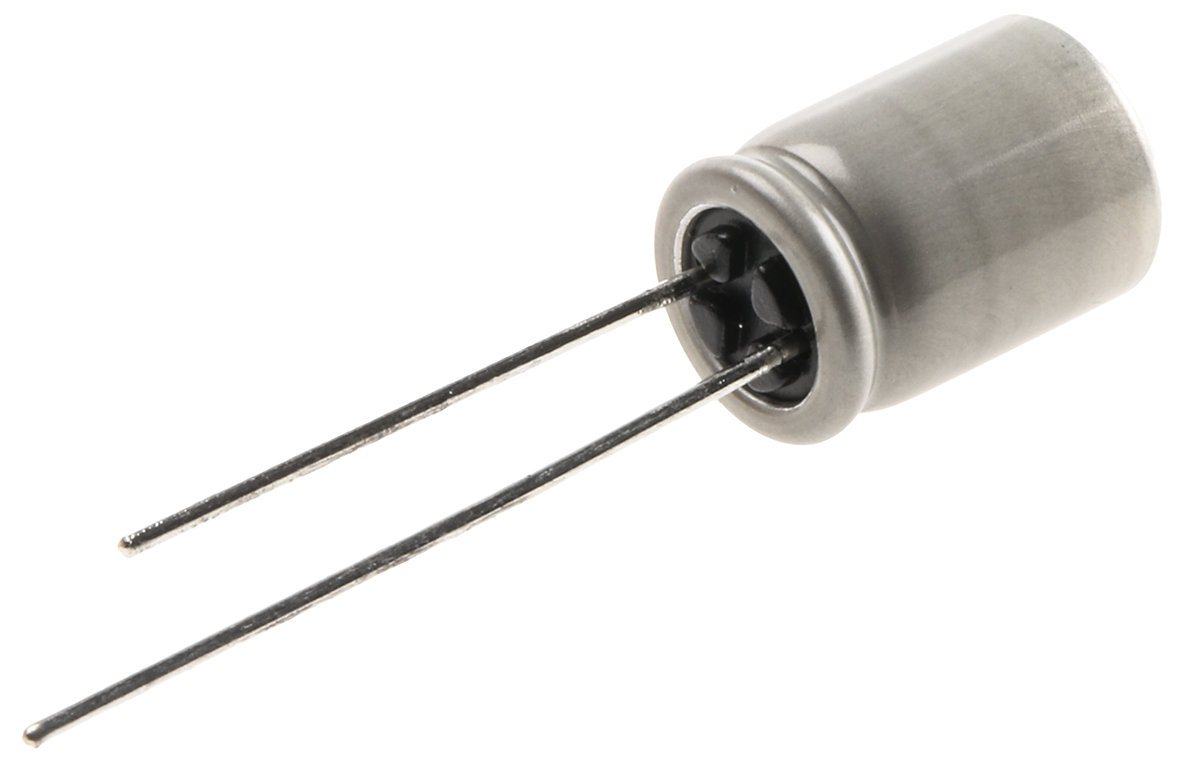 Panasonic 100μF Through Hole Polymer Capacitor, 20V dc