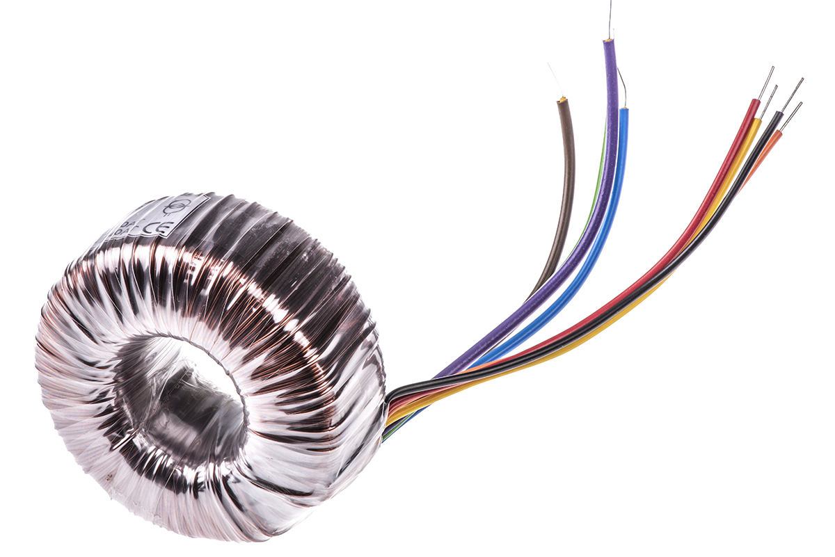 RS PRO 115 V ac, 230 V ac, 2 x 25V ac Toroidal Transformer, 120VA 2 Output