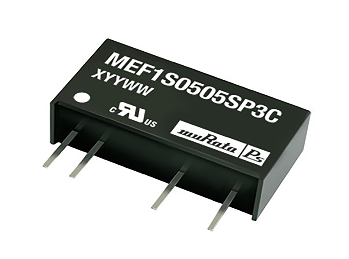Murata Power Solutions MEF1 DC-DC Converter, 5V dc/ 200mA Output, 22.8 → 25.2 V dc Input, 1W, Through Hole,