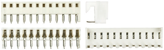 Molex KK 254 Series Right Angle Through Hole Mount PCB Socket, 12-Contact, 1-Row, 2.54mm Pitch, Solder Termination