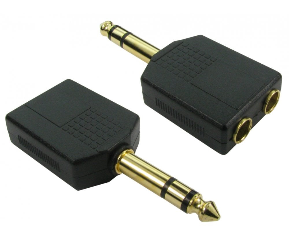 RS PRO A/V Connector Adapter, Male 6.35 mm Stereo to Female 6.35 mm Stereo