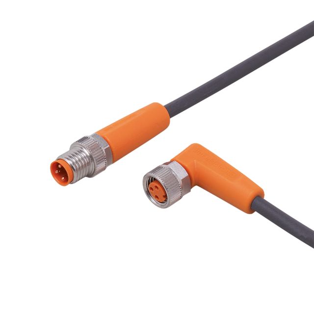 ifm electronic Male 1 way M8 to Female 1 way M8 Actuator/Sensor Cable, 1 m