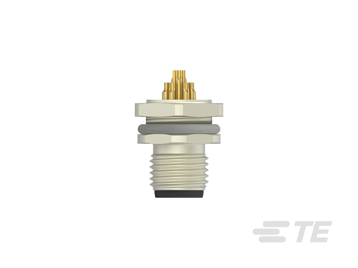 TE Connectivity Circular Connector, 12 Contacts, Front, M12 Connector, Plug, Male, IP67, M12 Series