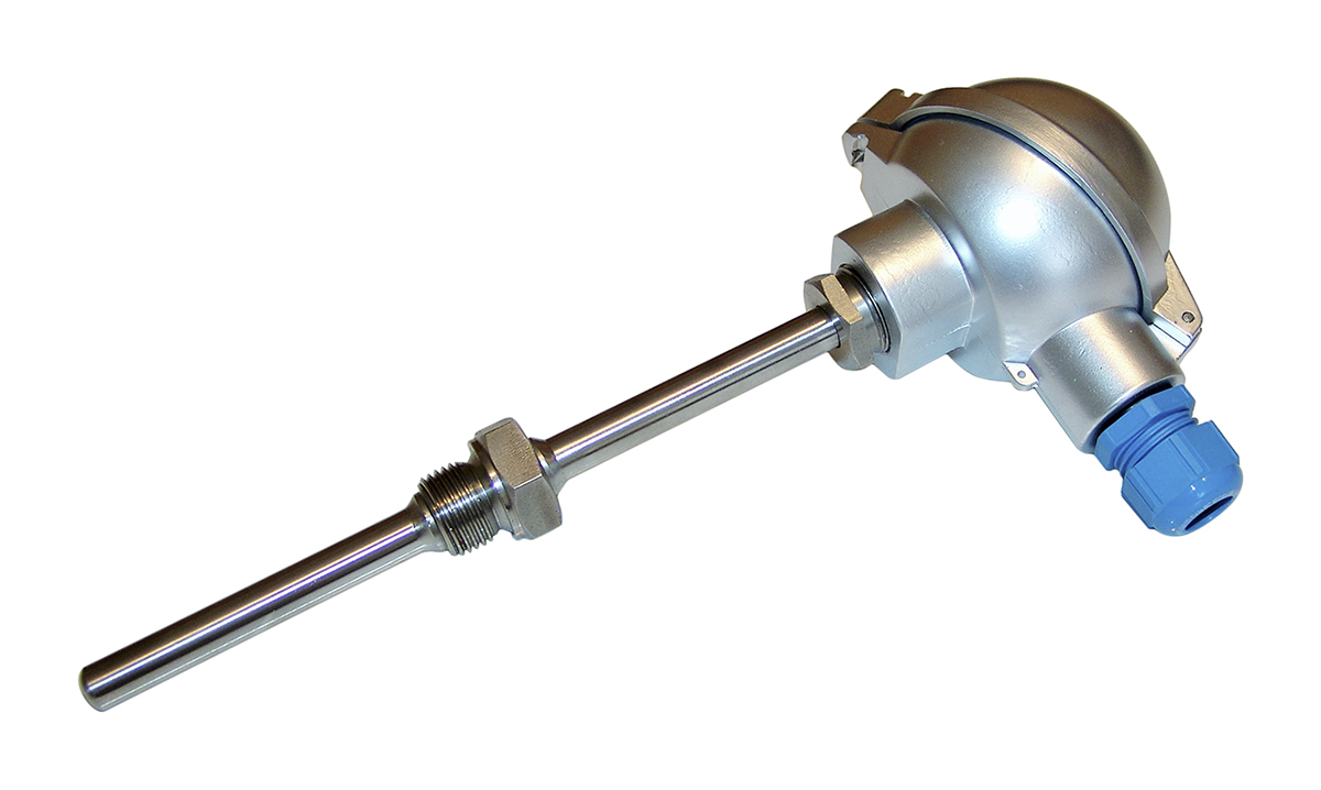 Electrotherm PT100 RTD Sensor, 11mm Dia, 100mm Long, G1/2, W0.3 +500°C Max ATEX