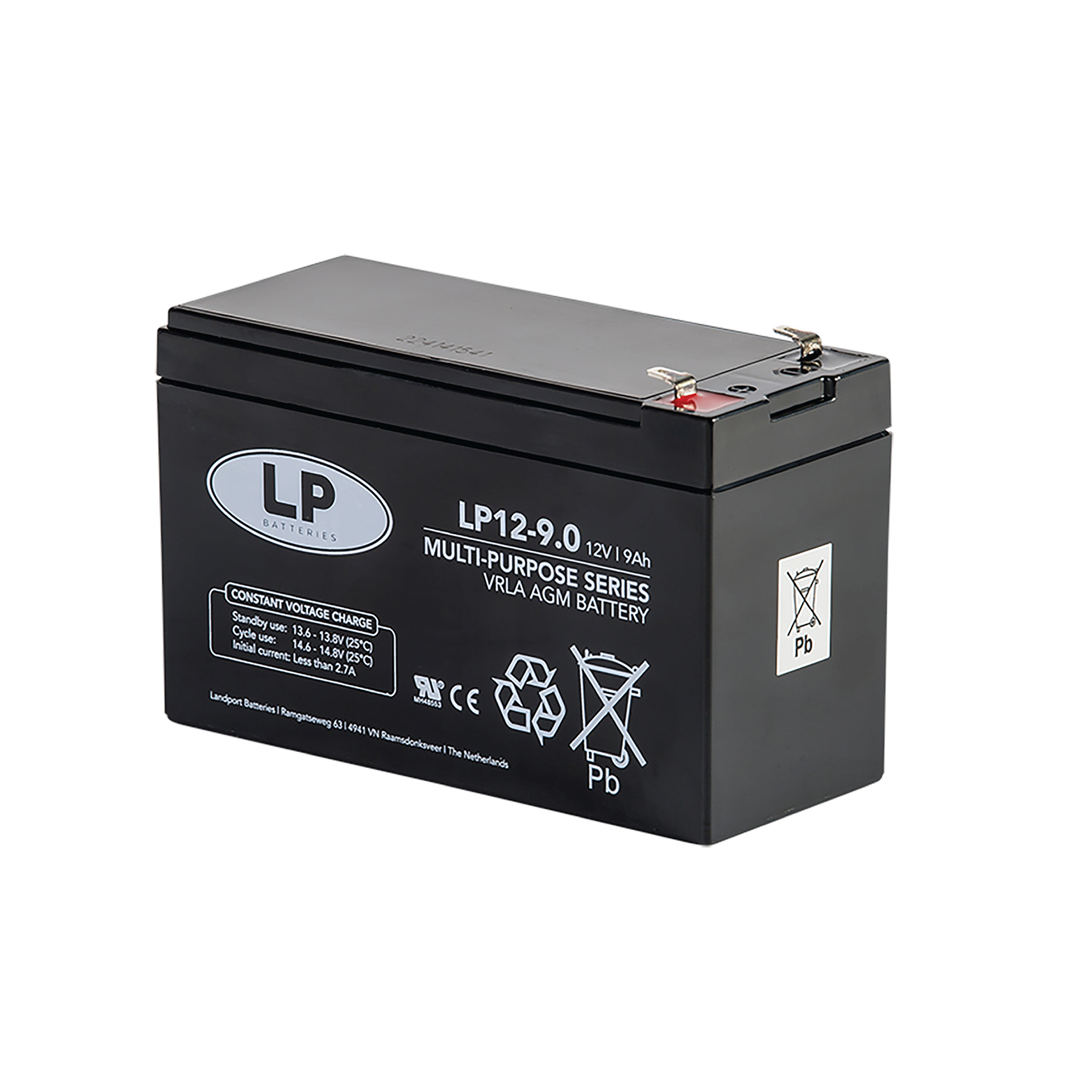Landport Batteries 12V T1 Lead Acid Battery, 9Ah