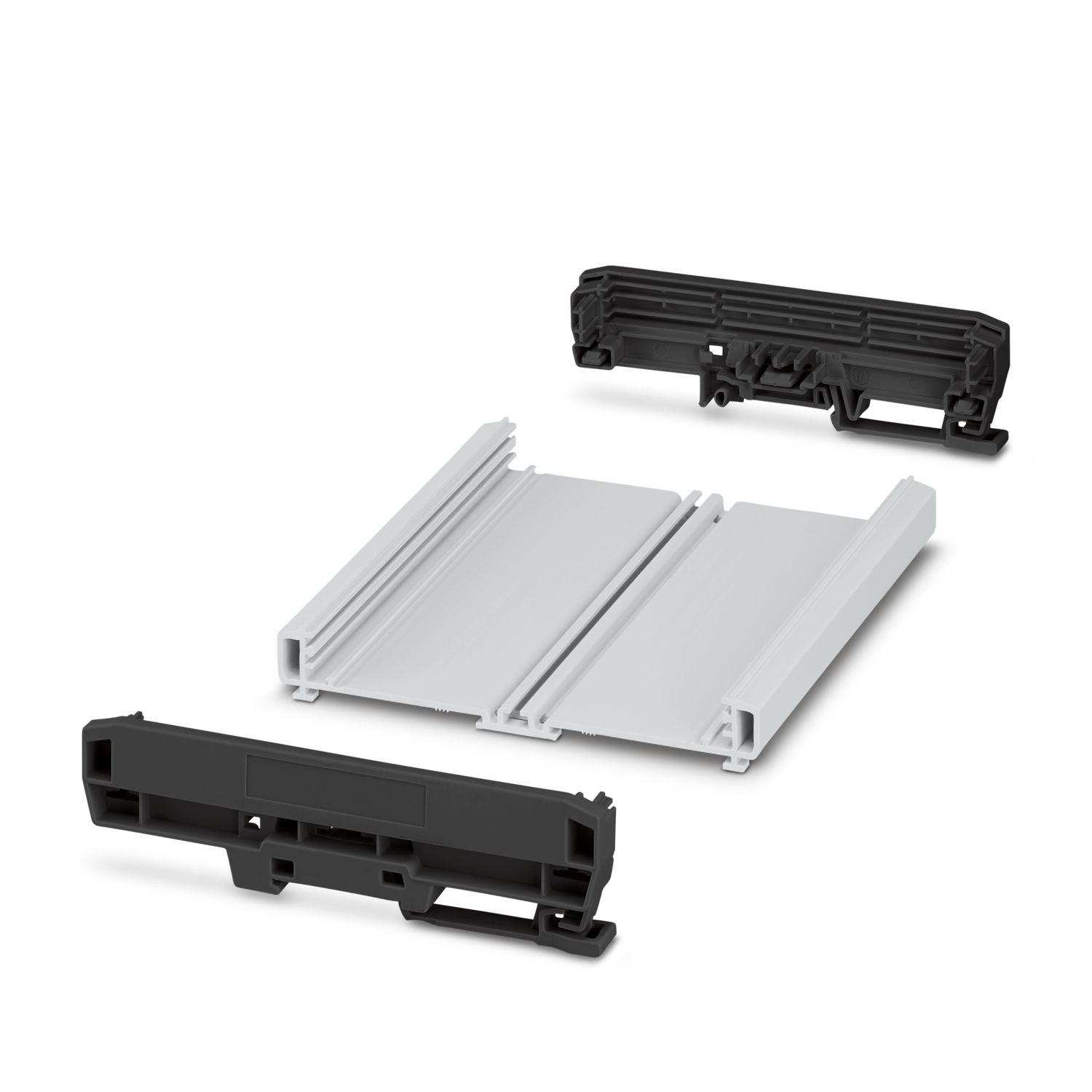 Phoenix Contact Profile Housing Enclosure Type UM-PRO Series , 153.8 x 142.3 x 39.45mm, Polyamide DIN Rail Enclosure