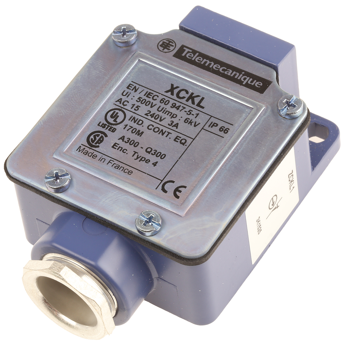 Telemecanique Sensors ZCKL Series Limit Switch, NO/NC, IP65, DP, Metal Housing, 240V ac Max, 10A Max