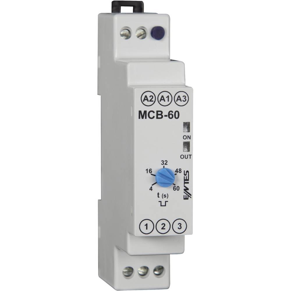 ENTES MCB Series DIN Rail Mount Timer Relay, 12 → 240V ac, 1-Contact, 4 sec → 30 sec, SPDT
