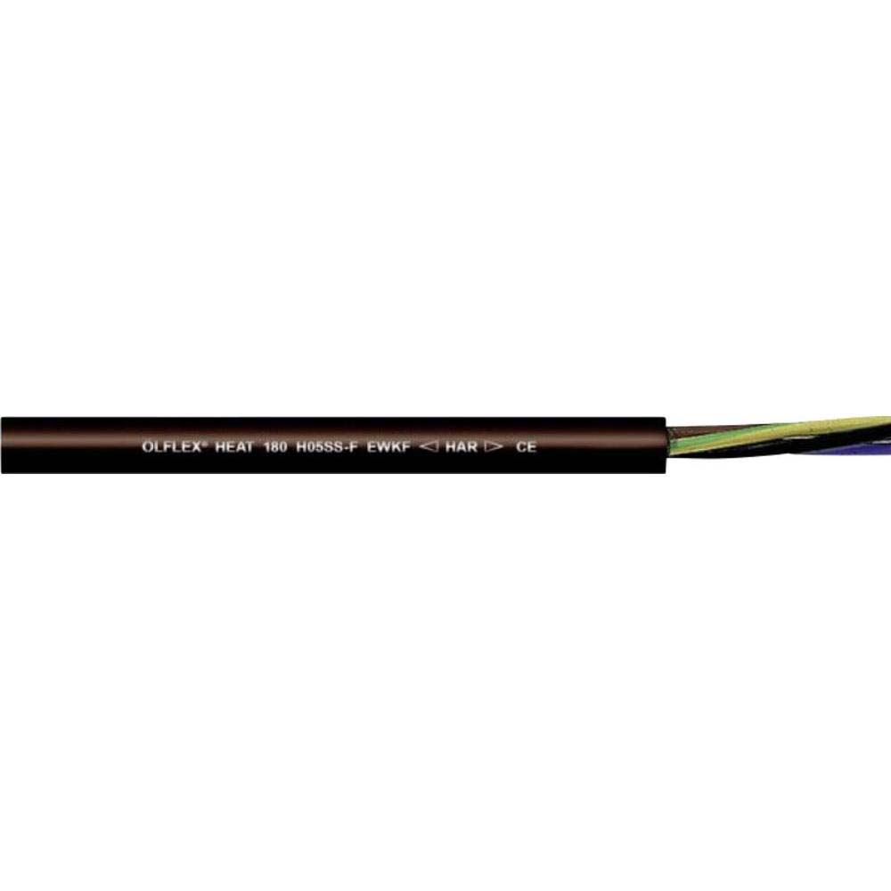 Lapp ÖLFLEX 1 mm² 4 Core Power Cable, Black Silicone, 50m
