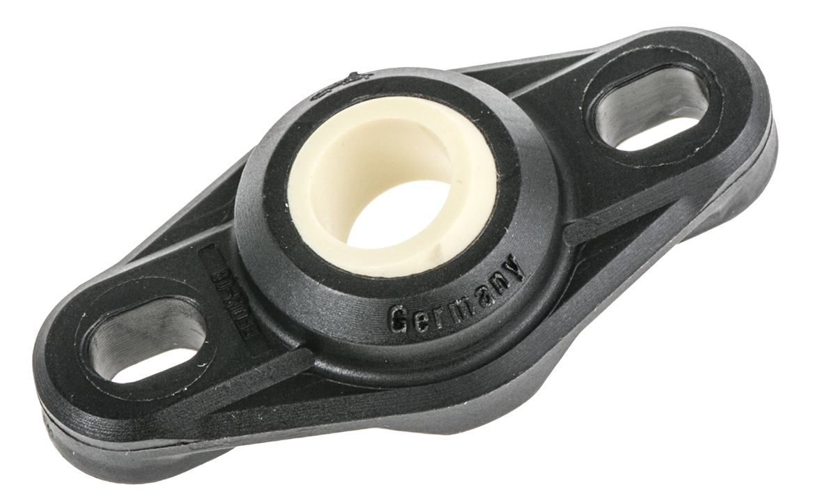 2 Hole Flange Bearing Unit, EFOM-08, 8mm ID