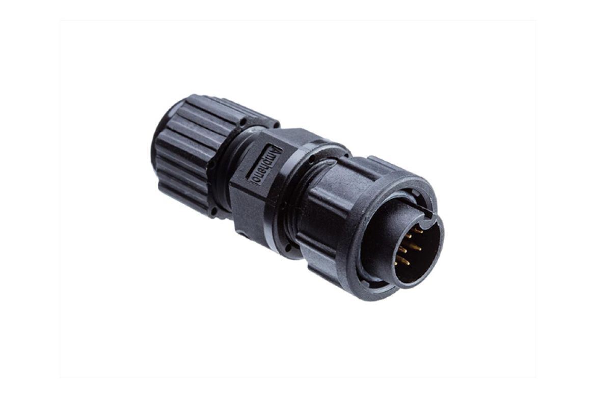 Amphenol Industrial Industrial Circular Connector, 8 Contacts, Threaded, Standard Connector, Plug, Male, IP67, Ceres