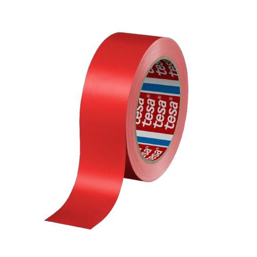 Tesa 60404 Red Packing Tape, 66m x 50mm