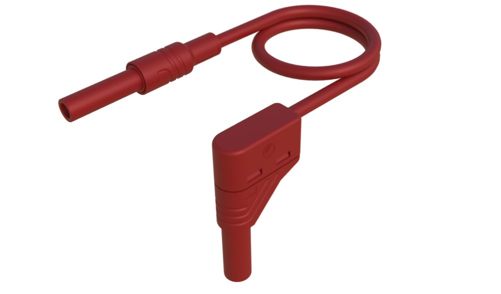 Hirschmann Test & Measurement 4 mm Test Probe Lead, 32A, Red, 1m Lead Length