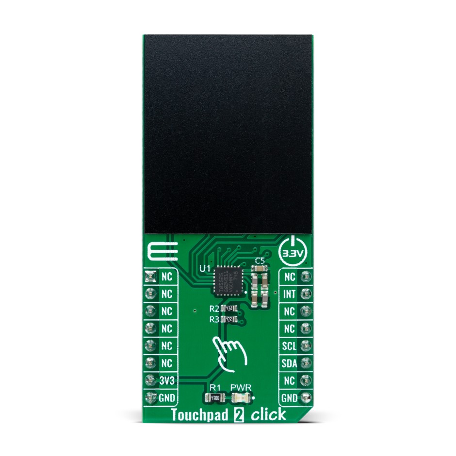 MikroElektronika Touchpad 2 Click Capacitive Touch Add On Board for IQS525 for mikroBUS socket