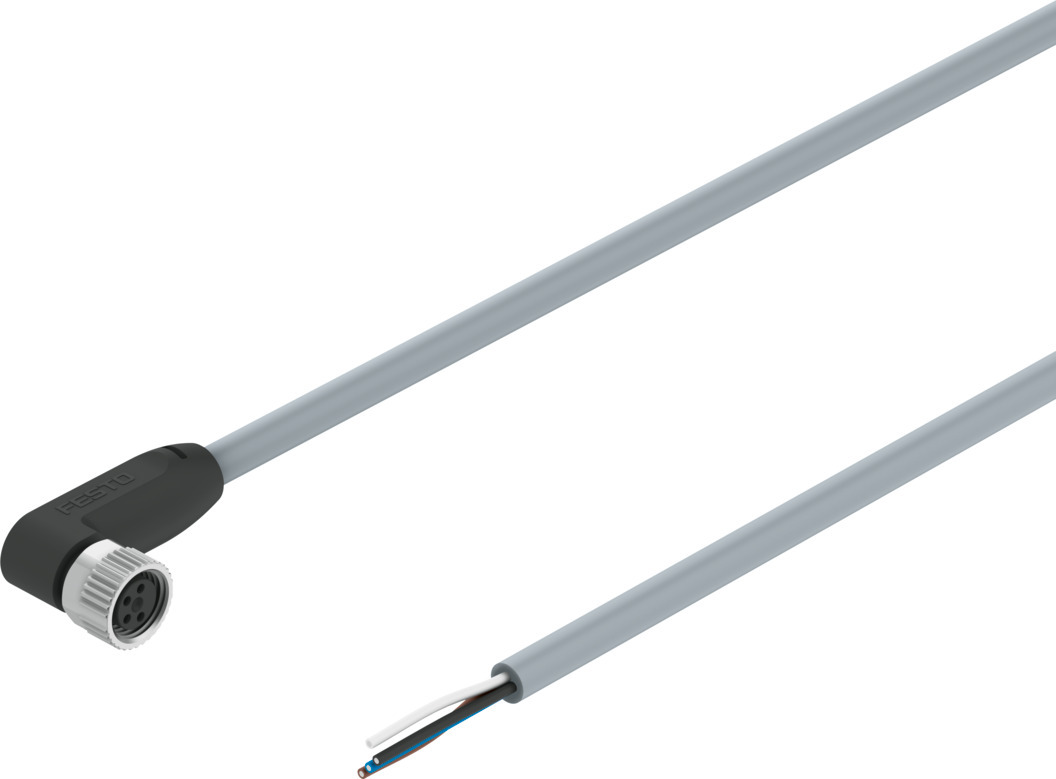 Festo Male 4 way Socket to 4 way Cable Actuator/Sensor Cable, 5 m